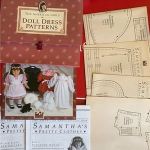 American girl vintage doll dress patterns Samantha’s